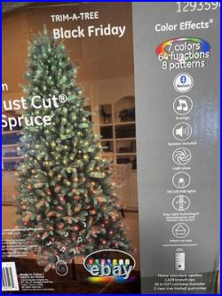 7.5 ft Pre-Lit Boone Spruce Artificial Christmas Tree with 7 Color Music Lightshow