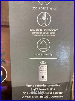 7.5 ft Pre-Lit Boone Spruce Artificial Christmas Tree with 7 Color Music Lightshow