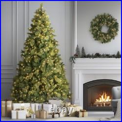 7.5 ft Pre-Lit Carolina Pine Artificial Christmas Tree, 750 Clear Lights, 1,3