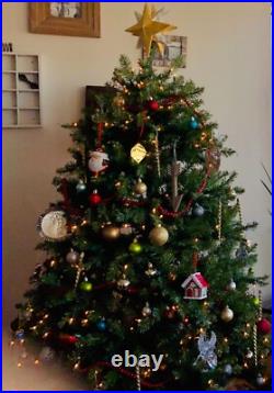 7.5 ft. Pre-Lit Dunhill Fir Tree Artificial with Clear Lights