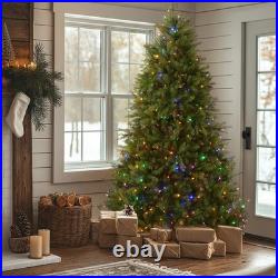 7.5 ft. Pre-Lit Dunhill Fir Tree with Dual Color LED Lights National Tree Co