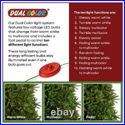 7.5 ft. Pre-Lit Dunhill Fir Tree with Dual Color LED Lights National Tree Co