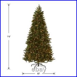 7.5 ft. Pre-Lit Grande Fir Medium Tree with Clear Lights, Plug-In