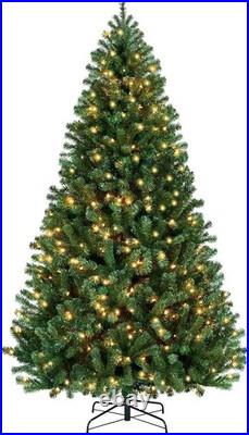 7.5 ft Pre-Lit LED Fir Christmas Tree Prelit with 400 ct