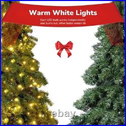 7.5 ft Pre-Lit LED Fir Christmas Tree Prelit with 400 ct