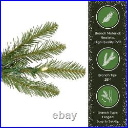 7.5 ft Pre-Lit LED Grand Duchess Balsam Fir Christmas Tree? Free Shipping