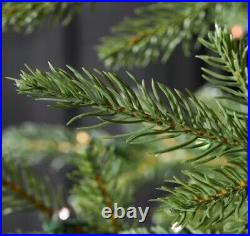 7.5 ft. Pre-Lit LED Grand Duchess Twinkling Fir Slim Artificial Christmas Tree 7.5 ft. Pre-Lit LED Grand Duchess Twinkling Fir Slim Artificial Christmas Tree