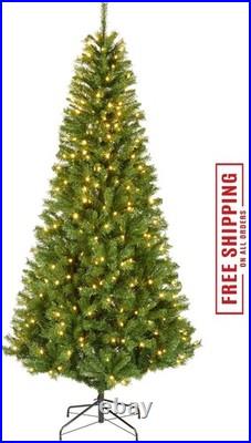 7.5 ft Pre-Lit LED Winchester Pine Artificial Christmas Tree 350 LED Lights