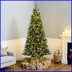 7.5 ft Pre-Lit LED Winchester Pine Artificial Christmas Tree 350 LED Lights