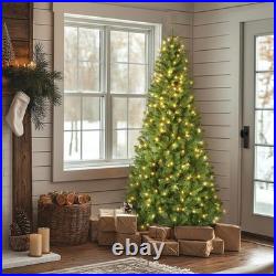 7.5 ft Pre-Lit LED Winchester Pine Artificial Christmas Tree 350 LED Lights