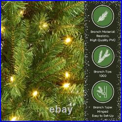 7.5 ft Pre-Lit LED Winchester Pine Artificial Christmas Tree 350 LED Lights