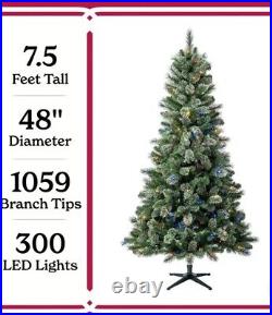 7.5 ft Pre-Lit Liberty Cashmere Pine Christmas Tree with 300 Color-Changing LED 7.5 ft Pre-Lit Liberty Cashmere Pine Christmas Tree with 300 Color-Changing LED