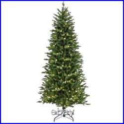 7.5 ft. Pre-Lit Wallace Pine Tree with LED Lights, Plug-In