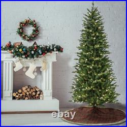 7.5 ft. Pre-Lit Wallace Pine Tree with LED Lights, Plug-In