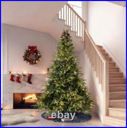 7.5 ft Prelit Artificial Christmas Tree Green Fir & 650 Lights 3280 PE&PVC Tip