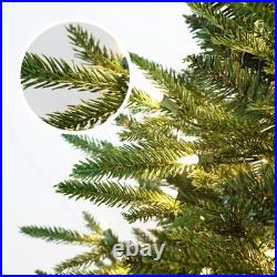 7.5 ft Prelit Artificial Christmas Tree Green Fir & 650 Lights 3280 PE&PVC Tip