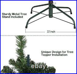 7.5 ft Prelit Artificial Christmas Tree with 450 Color Changing LED Lights Stand
