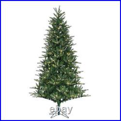 7.5' x 52 Christmas Spruce Tree with Twinkling Clear LED Lights