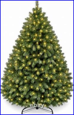7.5ft Christmas Tree Pre-Lit Artificial Green with 1450 Branch Tip & 450 LED light