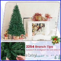 7.5ft Hinged Artificial Christmas Tree Unlit Douglas Full Fir with2254 Tips Decor