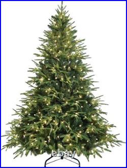 7.5ft Pre-Lit Artificial Christmas Tree Classic Blue Spruce Tree with 400 Lights