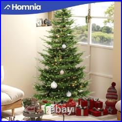 7.5ft Pre Lit Aspen Fir Christmas Tree with 1319 Branch 700 Lights Crystal Decor