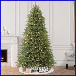 7.5ft Pre-Lit Fraser Fir Christmas Tree with 600 Clear Lights Elegant Green