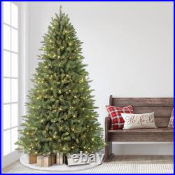 7.5ft Pre-Lit Fraser Fir Christmas Tree with 600 Clear Lights Elegant Green