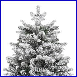 7.5ft Pre-Lit Snow Flocked Christmas Tree with Remote Christmas Tree 330 Lights