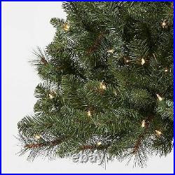 7.5ft Pre-lit Artificial Christmas Tree Douglas Fir AutoConnect Clear Lights W