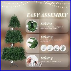 7.5ft Pre-lit LED Christmas Tree with App-Controlled RGB Lights, 2436 Tips