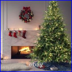 7.5ft Prelit Artificial Christmas Tree & 3348 PE/PVC Tips 400 Lights home decor