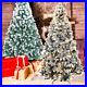 7_5ft_Prelit_Christmas_Tree_White_Snow_Flocked_Holiday_LED_Light_Xmas_Decoration_01_yww