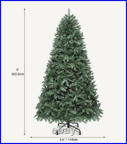7.5ft Prelit Christmas Tree with 400 RGB Lights, Artificial Twinkling Xmas Chri
