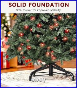 7.5ft Prelit Christmas Tree with 400 RGB Lights, Artificial Twinkling Xmas Chri