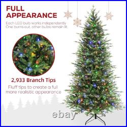 7.5ft Prelit Frasier Grande Christmas Tree 450 Twinkly LED Lights Hinged Stand