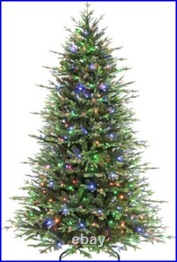 7.5ft Prelit Frasier Grande Christmas Tree 450 Twinkly LED Lights Hinged Stand