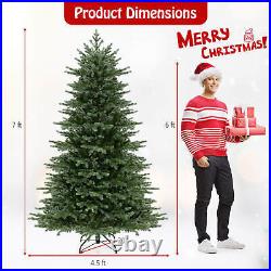 7 FT Artificial Christmas Tree with 3156 Lush PVC & PE Tips 400 LED Lights 7 FT Artificial Christmas Tree with 3156 Lush PVC & PE Tips 400 LED Lights