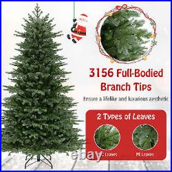7 FT Artificial Christmas Tree with 3156 Lush PVC & PE Tips 400 LED Lights 7 FT Artificial Christmas Tree with 3156 Lush PVC & PE Tips 400 LED Lights