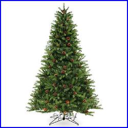 7 FT Pre-Lit Christmas Tree 3-Minute Quick Shape with Quick Power Connector Timer