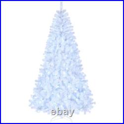 7 FT Pre-lit 500 Light Artificial Christmas Tree Xmas Snow Flocked White