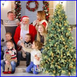 7 FT Prelit Artificial Christmas Tree with 500 light 1845 PE/PVC Branches Green