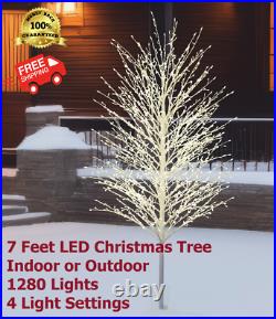 7 Feet LED Christmas Twinkle Tree Indoor / Outdoor 1280 Lights 7 Feet LED Christmas Twinkle Tree Indoor / Outdoor 1280 Lights