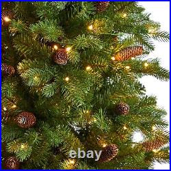 7' Fraser Fir Artificial Christmas Tree with300 Multicolor LED Lights. Retail $419