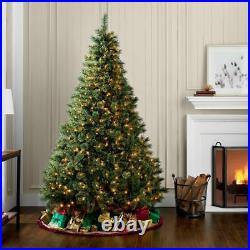 7 Ft Christmas Tree Artificial PVC Indoor Decoration with 600 Lights Stand Green
