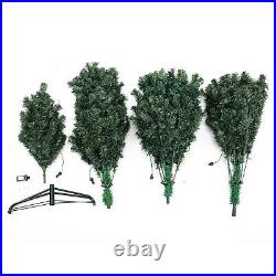 7 Ft Christmas Tree Artificial PVC Indoor Decoration with 600 Lights Stand Green