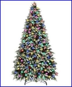 7 Ft Prelit Artificial Christmas Tree with 300 Color Changing LED Lights, 8 7 Ft Prelit Artificial Christmas Tree with 300 Color Changing LED Lights, 8