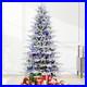 7_Ft_Prelit_Flocked_Christmas_Tree_Artificial_Fraser_Fir_400_Multicolor_Light_01_fala