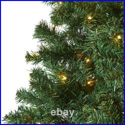 7' Northern Tip Pine Artificial Christmas Tree with 350 Clear LED Lights Home
