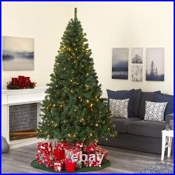 7' Northern Tip Pine Artificial Christmas Tree with 350 Clear LED Lights Home
